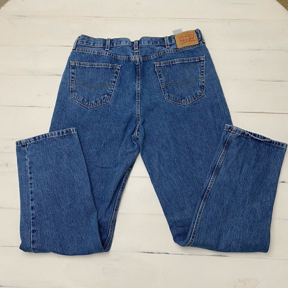 Levi's Men's 550 Medium Wash Red Tab Denim Jeans 36x34 S40196